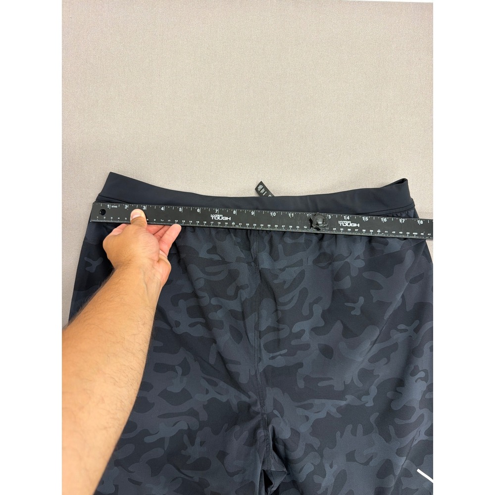 Ten Thousand Interval Shorts Mens XL Black Camo 7 Inch Inseam Lined Training - Picture 4 of 9